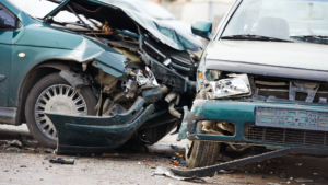 image of two car collision